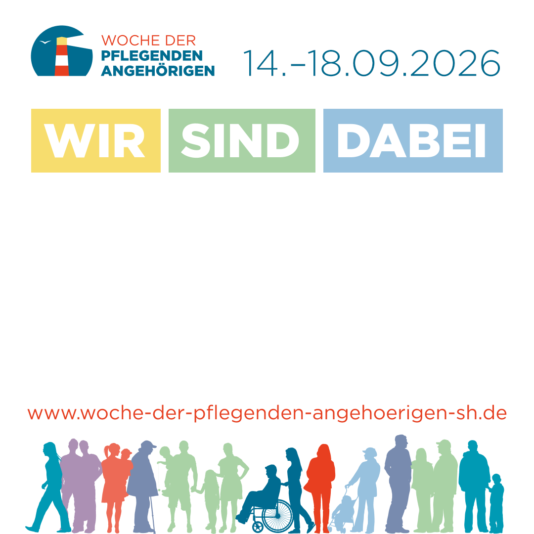 Woche der pflegenden Angehörigen 2026, 14. bis 18. September, wir sind dabei