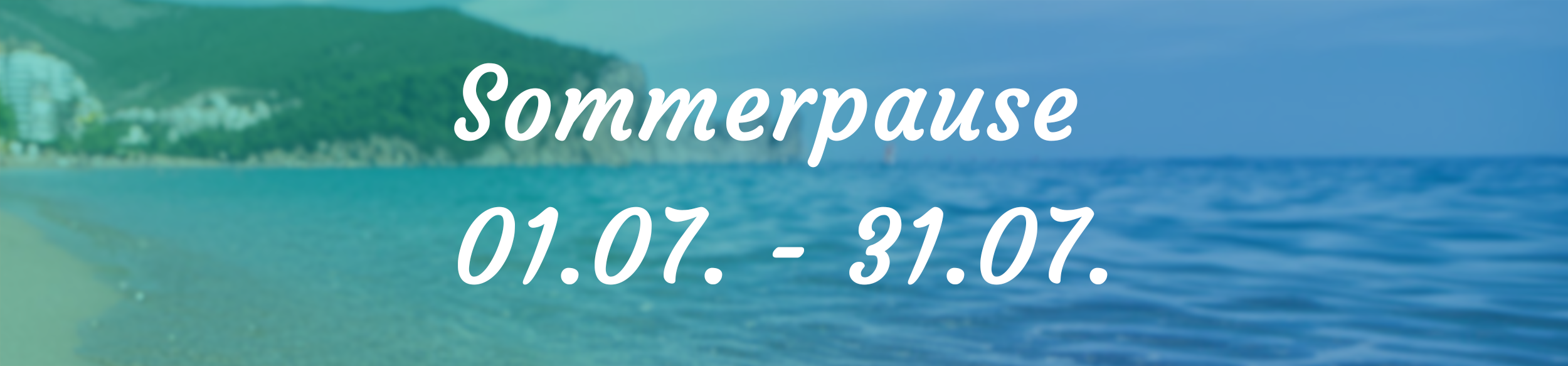 You are currently viewing Sommerpause