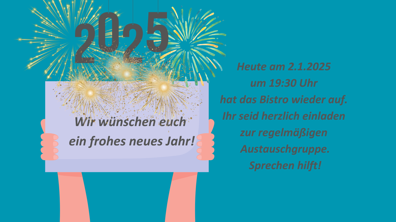 You are currently viewing Wir sind wieder da! Heute Abend trifft sich um 19:30 Uhr die regelmäßige Austauschgruppe.  Alle, die pflegen, sind herzlich eingeladen.